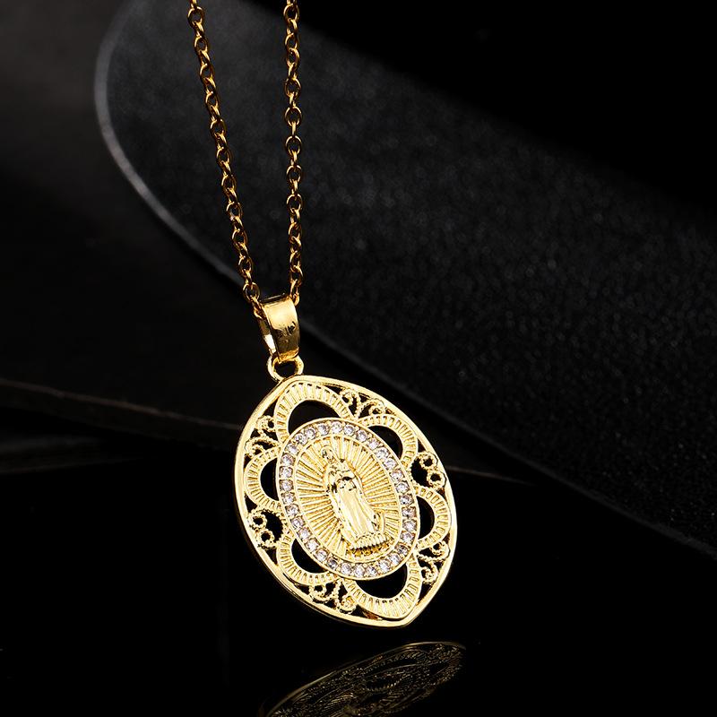 Fashion Micro-Set Multi- Zircon Necklace Pendant Jewelry For Women