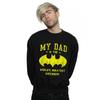DC Comics Mens Batman My Dad Is A Superhero Sweatshirt