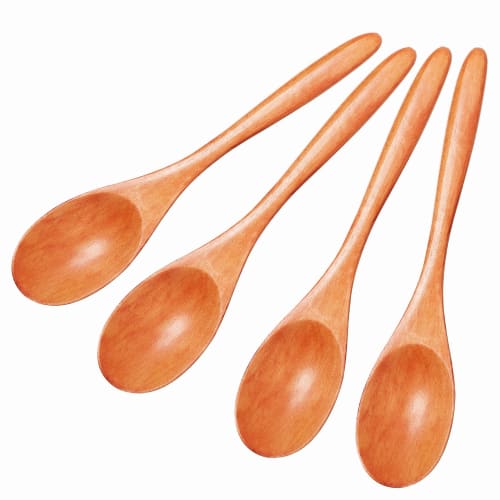 Dishwasher-safe wooden spoon, small, kicoriya, natural wood, brown (4)