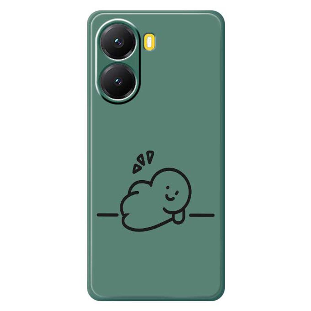 For Xiaomi Redmi Turbo 4 5G/Poco X7 Pro 5G Case Stick Figure Pattern Printing Straight Edge TPU Phone Back Cover