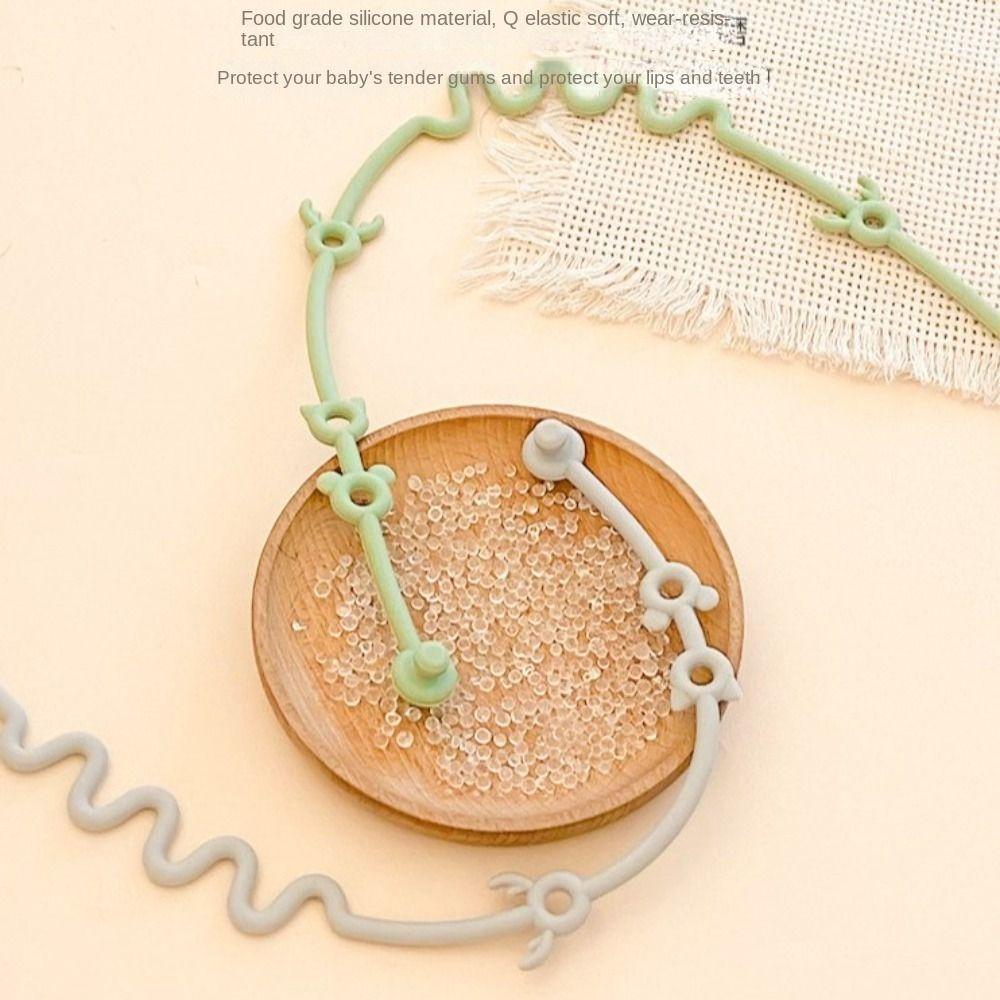 Силиконовая детская соска-цепочка в виде оленя, держатель для соски, зажимы, детские игрушки для прорезывания зубов, ремни для малышей