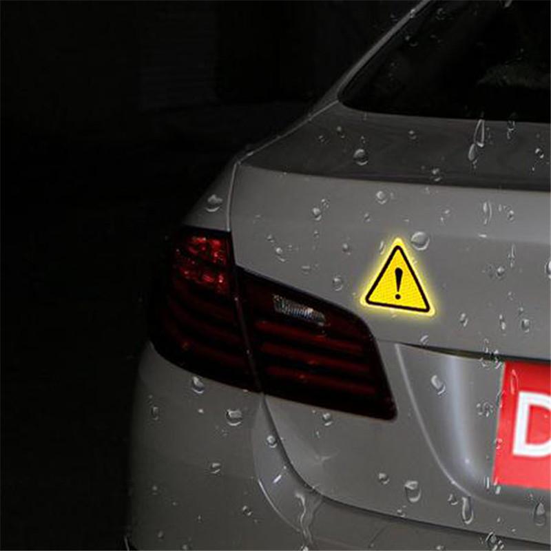 Треугольная предупреждающая этикетка DIY Светоотражающая предупреждающая наклейка для кузова автомобиля Декоративная паста
