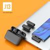 Беспроводные наушники для стриминга J13 с микрофоном-клипсой, звуковой картой, шумоподавителем и оборудованием, совместимым с компьютером.