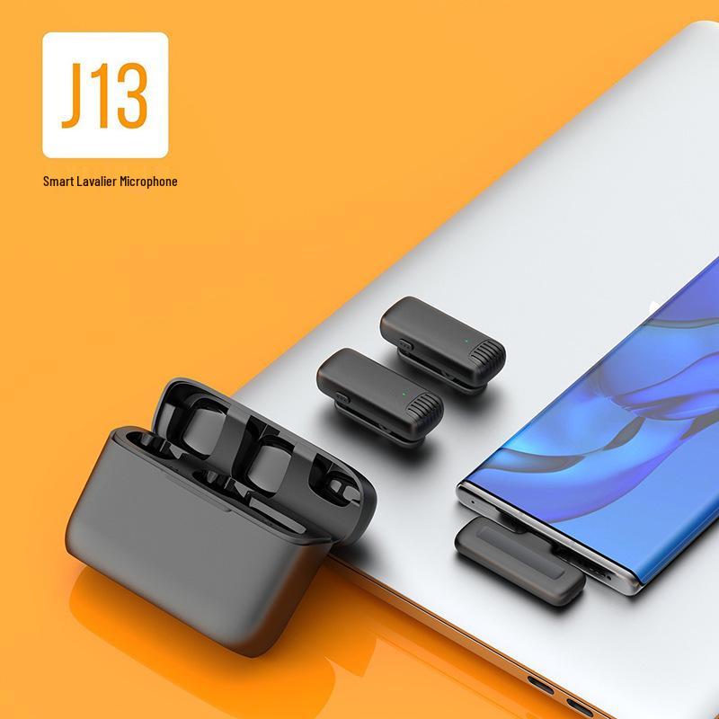 Беспроводные наушники для стриминга J13 с микрофоном-клипсой, звуковой картой, шумоподавителем и оборудованием, совместимым с компьютером.