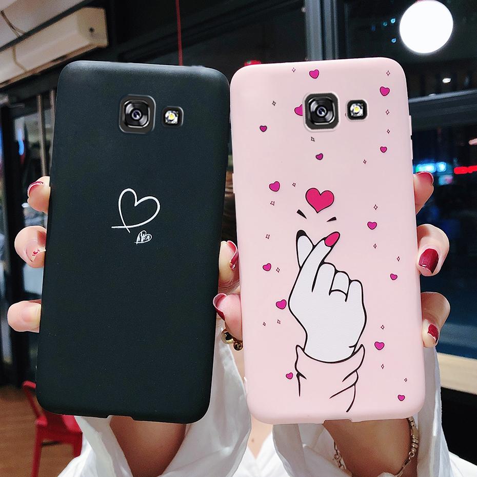 case For Samsung Galaxy A7 2017 Case Cute Painted silicon soft tpu phone back Cover Bumper For Samsung A7 2017 A720 A720f Cases