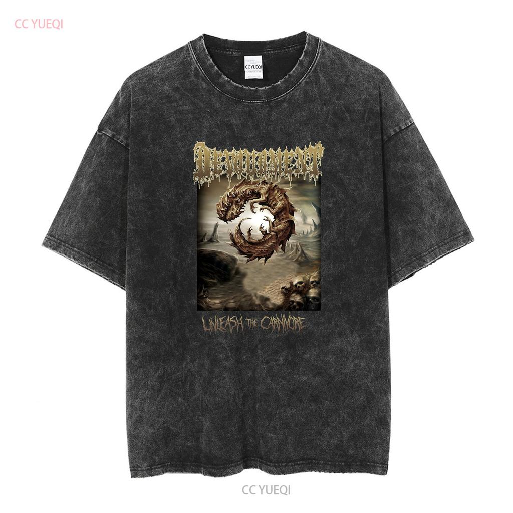 Devourment Unleash The Carnivore Футболка Черная Мужская S до 3XL PM904 винтажная Стиранная мужская Дышащая Универсальная Мягкая Унисекс Повседневная