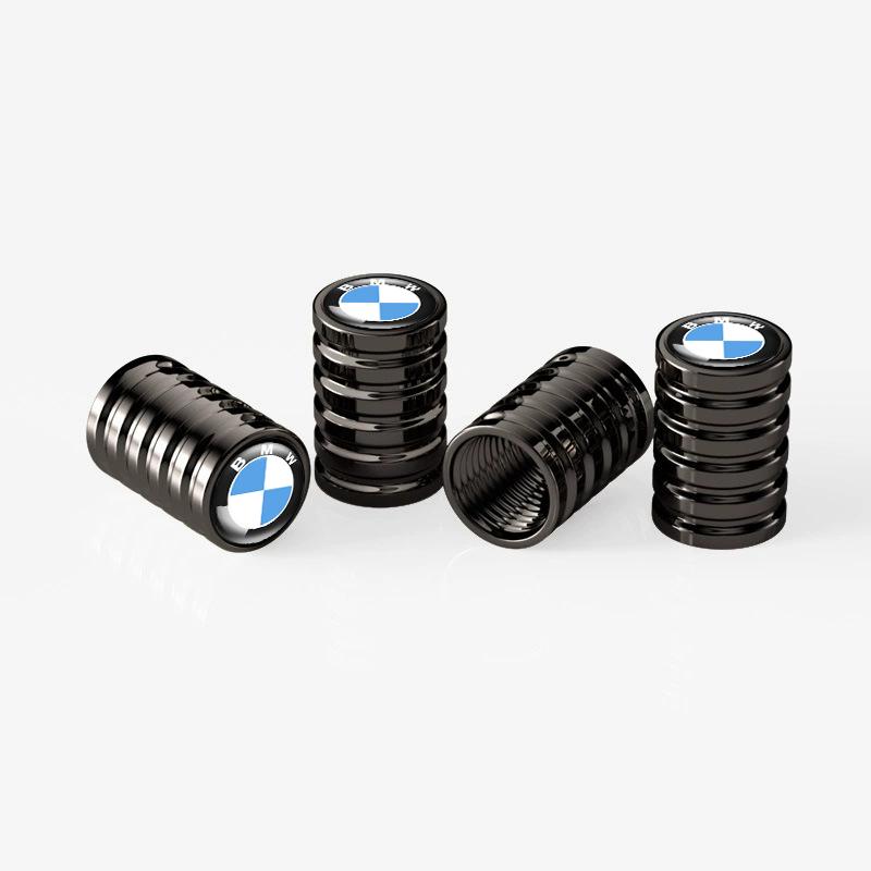 VOQO2 4Pcs Car Wheel Tire Valve Caps Tyre Rim Stem Covers Airdust Waterproof For BMW 1 3 5 7 series X1 X2 X3 X5 X6 G30 G20 G11 G12 F40