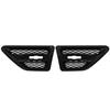 2Pcs Hood Side Air Vent Trim Cover Carbon Fiber Look Exterior Side Air Vent Trim Grille for