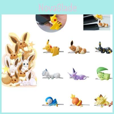 Милый мультяшный устойчивый к перекусыванию протектор для кабеля данных телефона Пикачу и Иви издание для сна