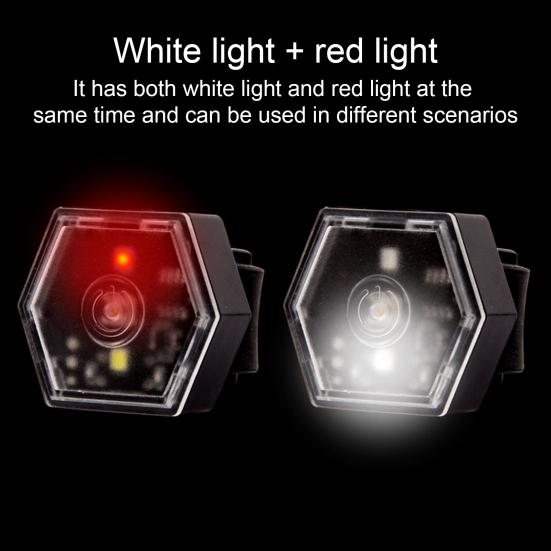 Многофункциональный предупреждающий фонарь, водонепроницаемый, мини, велосипедный задний фонарь, портативный, легкий, для ночного бега на шлеме, для крепления на рюкзаке, светодиодный фонарь