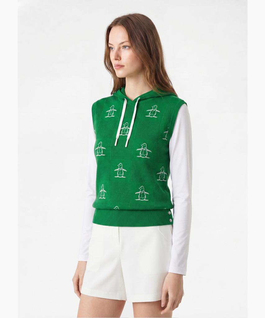 Meonsingweeo Women'S Cooling Sleeve Hybrid Sweater Green Mr222Lsw42