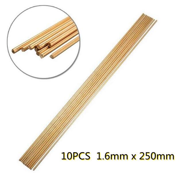 Brass Welding Rod 10PCS Brass HS221 Brazing Golden