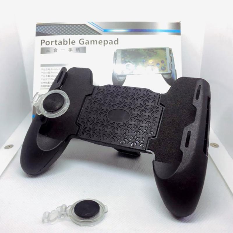 3 In 1 Mobile Phone Device Controller Holder For Pubg Game Gamepad Joystick For Ios Android 4.5-6.5 Inches Phone Accessory