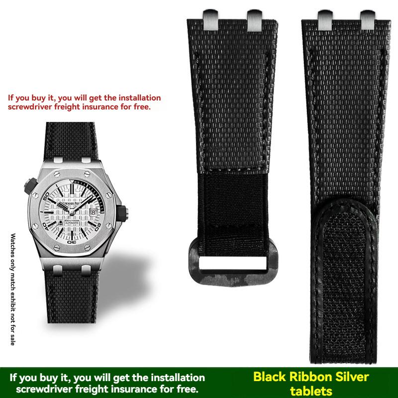 26 мм 28 мм Новый фторкаучуковый ремешок FKM для часов Audemars & Piguet Royal Oak серий 15400 15500 26331 15710 15703 унисекс