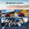 Новая автомобильная видеорегистраторная камера с 4 каналами и WiFi 1080P Передняя Левая Правая Задняя Ночная Видимость Циклическая Запись Черный Ящик Автомобильные Аксессуары