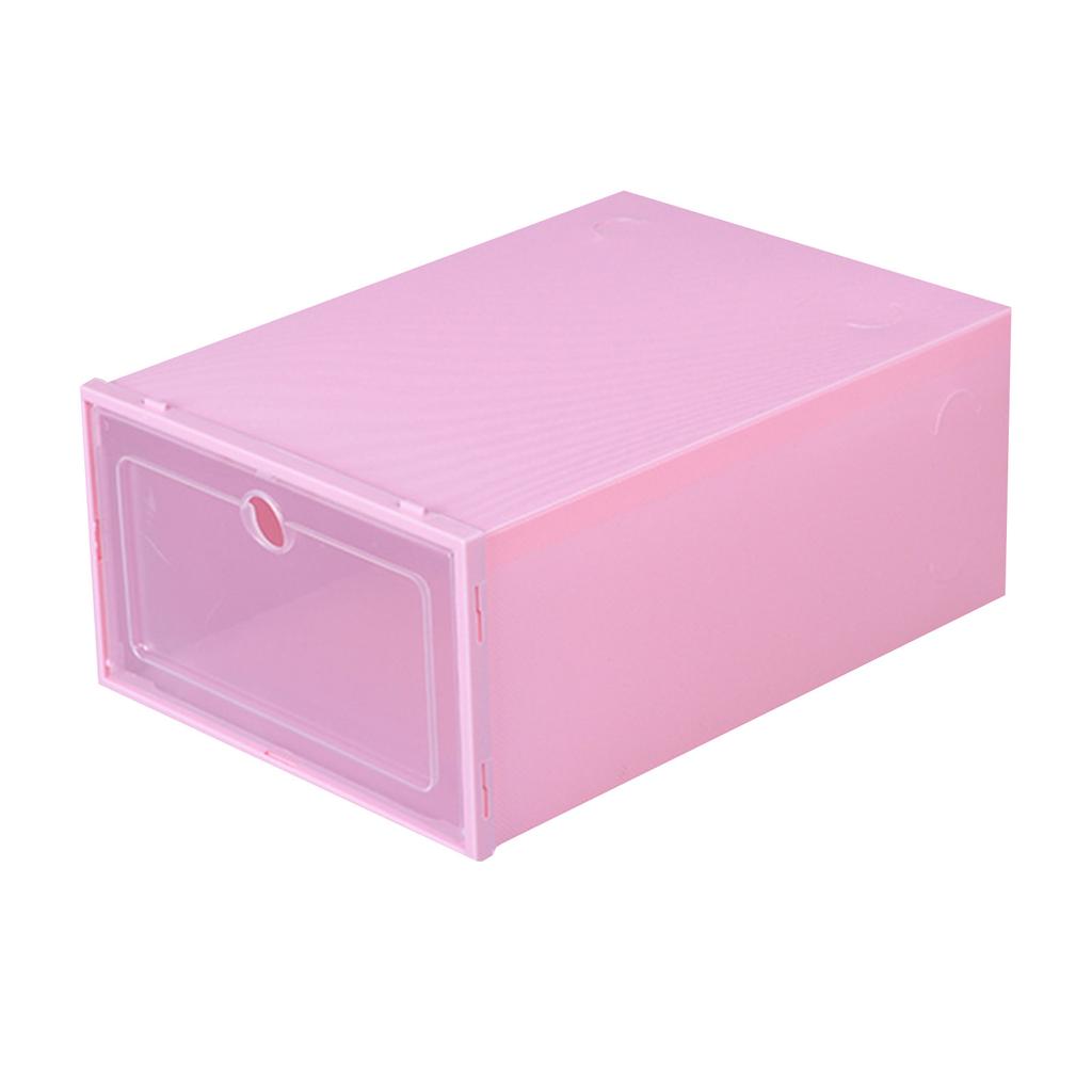 Shoes Plastic Stackable Shoe Box Organizer Storage Clear Foldable Home Textile Storage Stuff Organizer