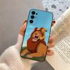 The L-Lion LK K-King Phone Case For Samsung S25,S24,S21,S22,S23,S30,Ultra,S20,Plus,Fe,Lite,Note,10,Black Cover