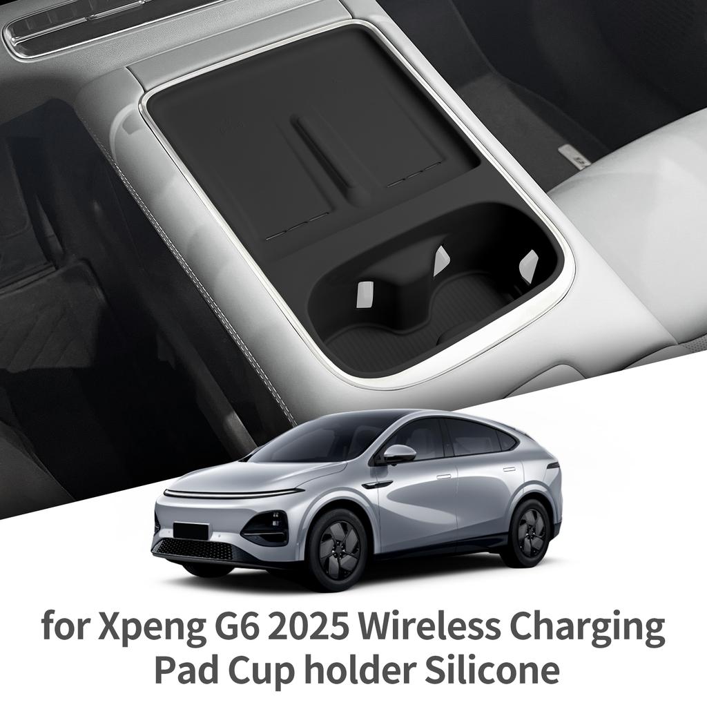 Для Xpeng G6 2026 2026 Держатель для стакана с защидной подставкой для телефона Беспроводное зарядное устройство Противоскользящие амортизирующие аксессуары
