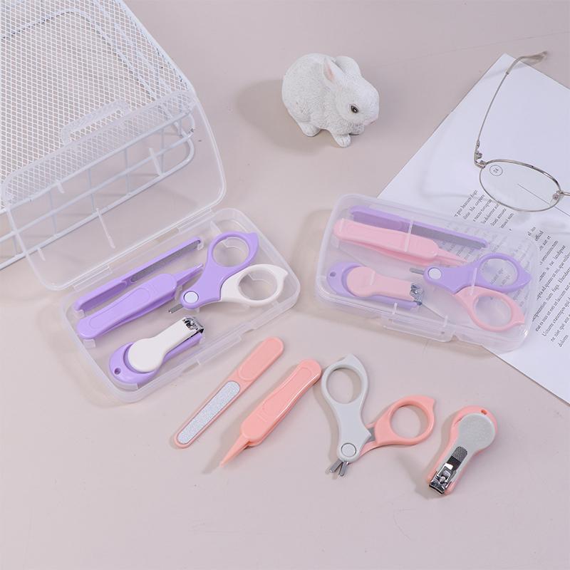 Безопасный детский набор щипчиков для ногтей, триммер для ногтей, кусачки, пинцеты, инструменты для ухода за ногтями и ушами малышей