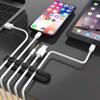 7/5/3 Clips Cable Organizer Management Wire Holder Flexible USB Cable Winder Tidy Silicone Clips for Mouse Keyboard Earphone Protector