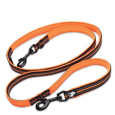 Winhyepet многофункциональный светоотражающий поводок для собак 7 в 1 прочный скользящий регулируемый поводок для тренировок домашних животных для бега трусцой для 2 собак