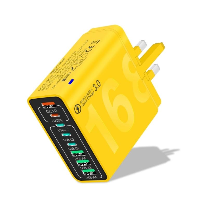 150 Вт Многопортовый USB-адаптер для зарядки Быстрая зарядка Настенный адаптер Type C USB Дорожный адаптер для зарядки для мобильного телефона