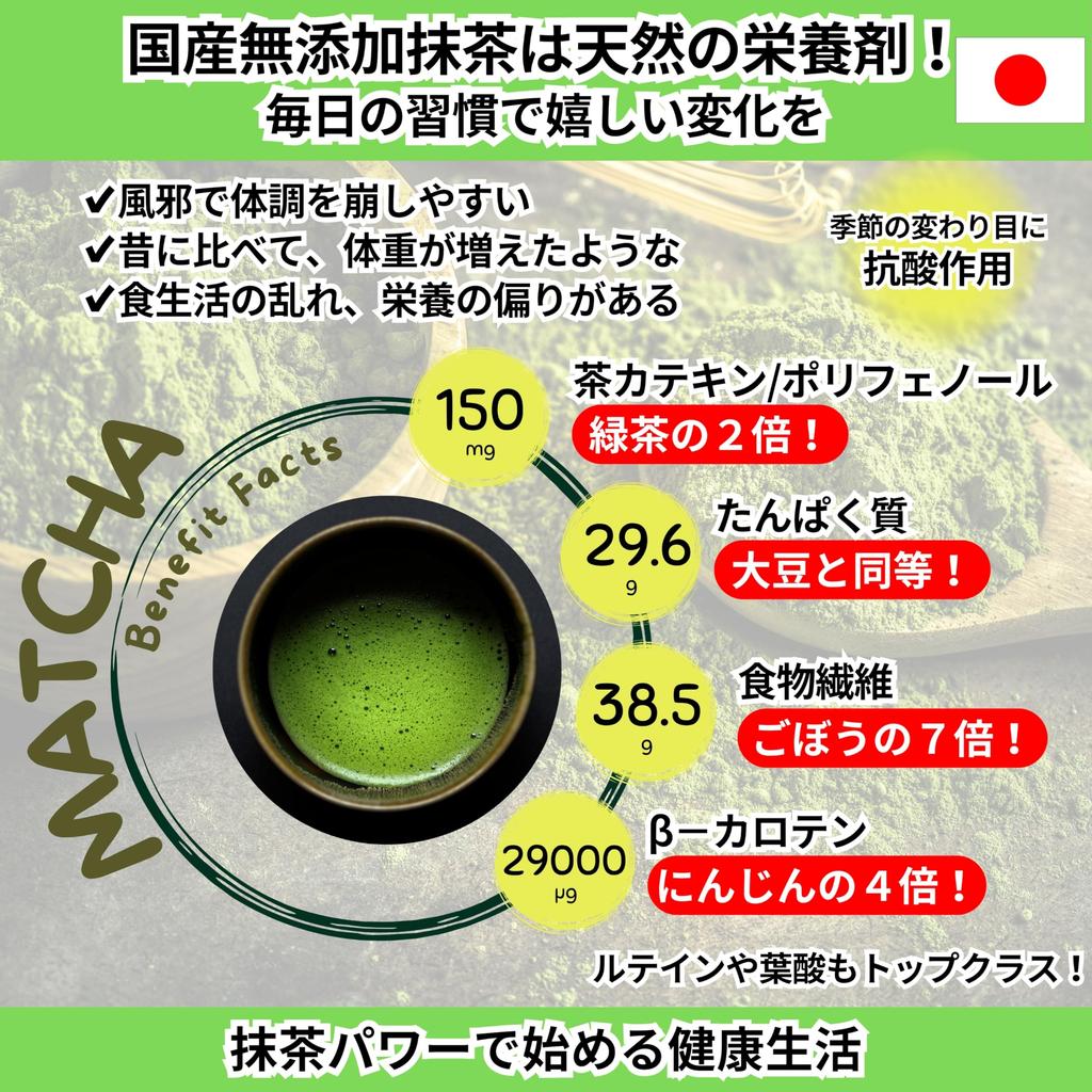Matcha Rich Green, 45g, Dark Green, 100% Matcha, Freshly Ground, No Additives, Made In Uji, Kyoto, Japan, Authentic and Delicious Matcha Powder,