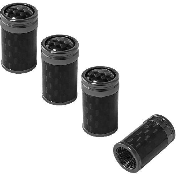 4 PCS Car Tire Valve Stem Caps, Leakproof Auto Rim Wheel Valve Stem Cap with O Rubber Seal, Dustproof Stem Covers for Car SUV Bike Truck Motorcycle,