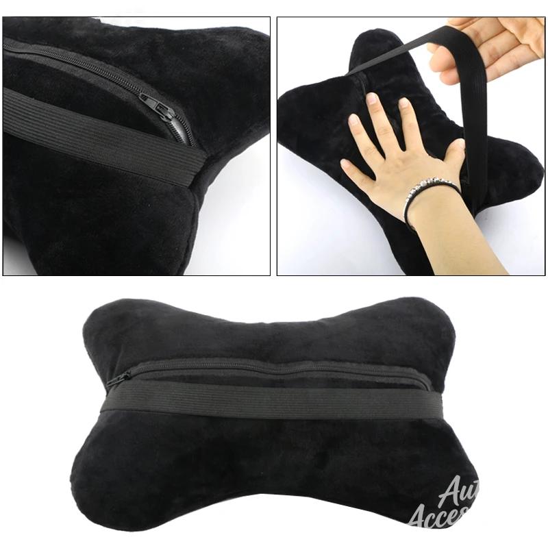 Suede Car Seat Headrest Seat Belt Protector Sleeve Shoulder Pad For Porsche Macan Panamera Cayenne Taycan Boxster Cayman 911 918 VT6