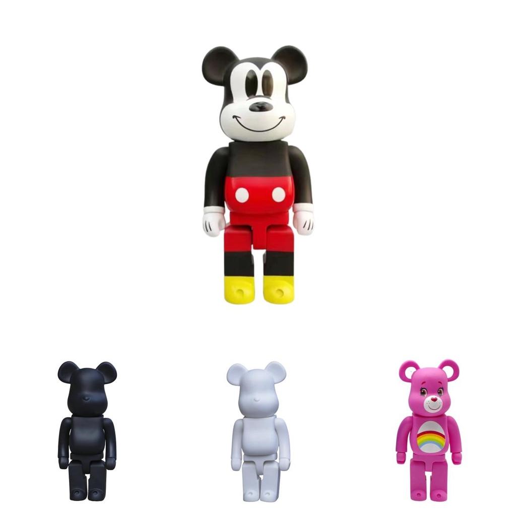 Высококачественная фигурка Bearbrick 400% Модная ПВХ Строительный блок Смелые Микки Фигурка