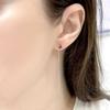 Серебряные серьги с натуральным рубином 0.843ct (2167501)
