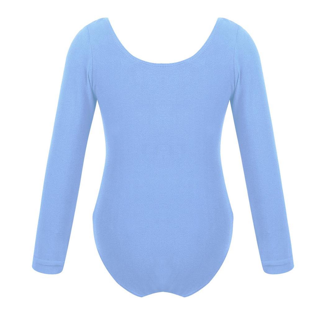 Детское платье-купальник с длинными рукавами для девочек, балетное платье, танцевальные костюмы для выступлений на сцене