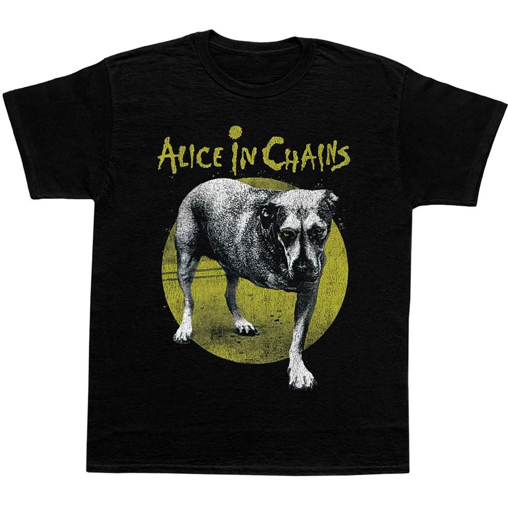 Men's Alice In Chains Dog T-shirt Medium Black