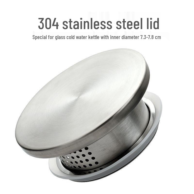 Бамбуковая/Нержавеющая сталь Крышка для Высокоборосиликатной стеклянной Бутылки для воды или Чайника