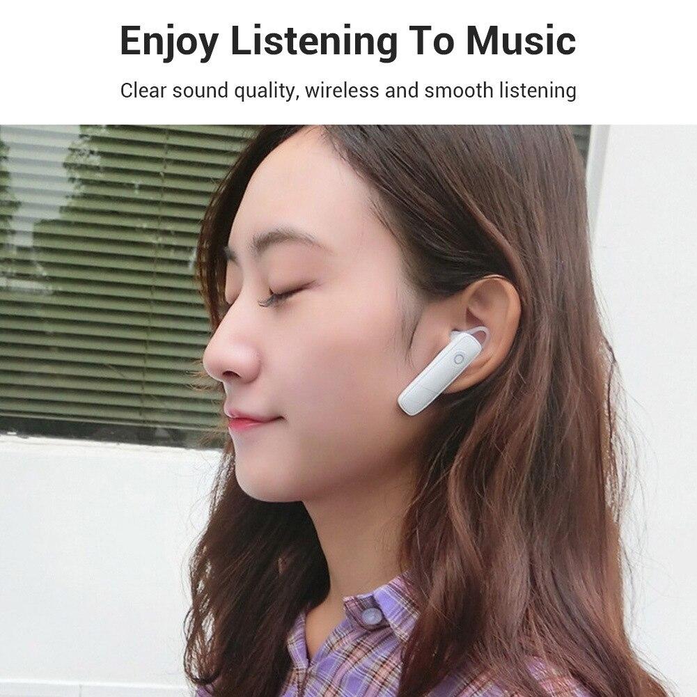 Bluetooth-гарнитура Стерео Беспроводной Наушник Шумоподавление Односторонняя Бизнес-гарнитура Tws Мини Портативный M165 4.0 Спорт