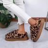 Fashion Design Leopard Fur Ankle Snow Boots Women's Warm Cotton Shoes Winter Short Plush Boots 2024 New Comfortable Femme Botas