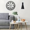 Metal Wall Art Viking Compass - Iron Wall Hanging Decoration, Openwork Viking Themed Wall Decor for Unique Wall Accent