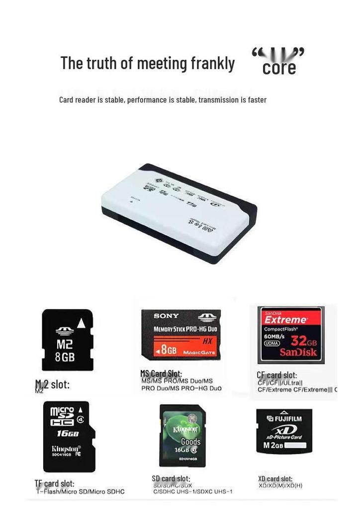 В наличии USB Многофункциональный Шестипортовый Кардридер для Мобильного Телефона и Камеры Высокоскоростной с Защитой Паролем