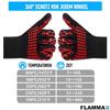 FLAMMAX Grill Gloves, Oven Gloves, BBQ Heat-resistant, 1 Pair