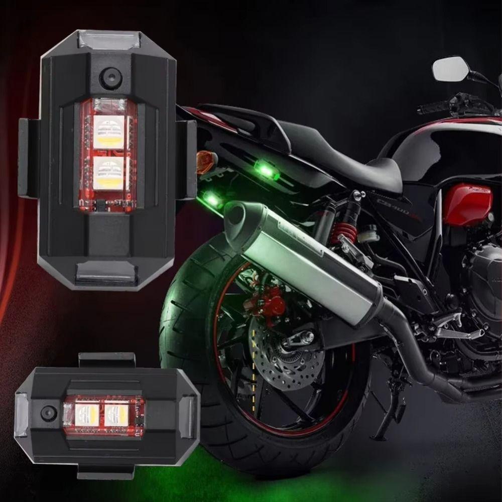7 Color Motorcycle Warning Light RGB Motorcycle Signal Light LED Strobe Light Night Flying