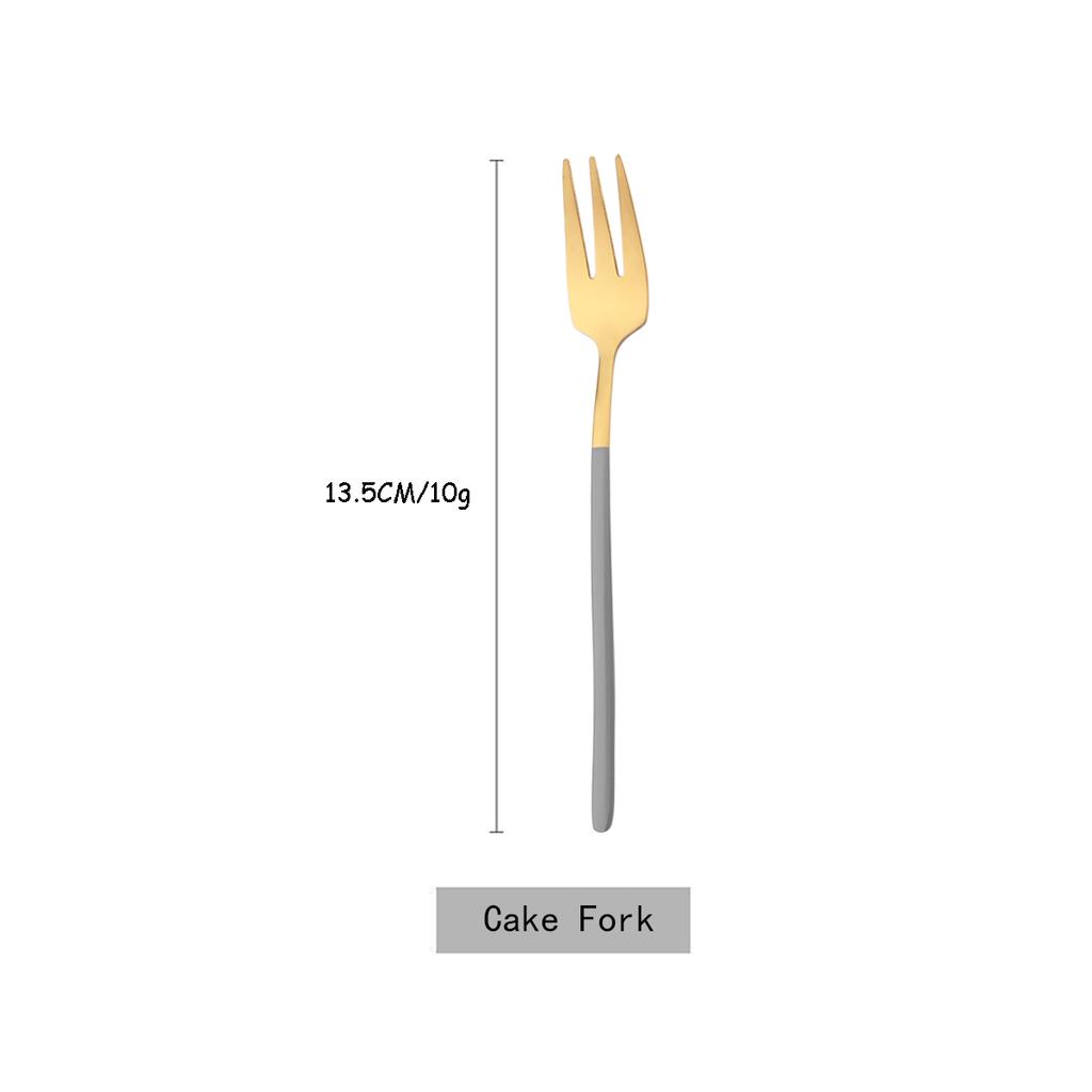 Горячая 1 шт. красочная маленькая вилка из нержавеющей стали 304, вилка для торта, вилка для чая, закусок, столовые приборы, столовые приборы, десертная вилка для фруктов, столовое серебро