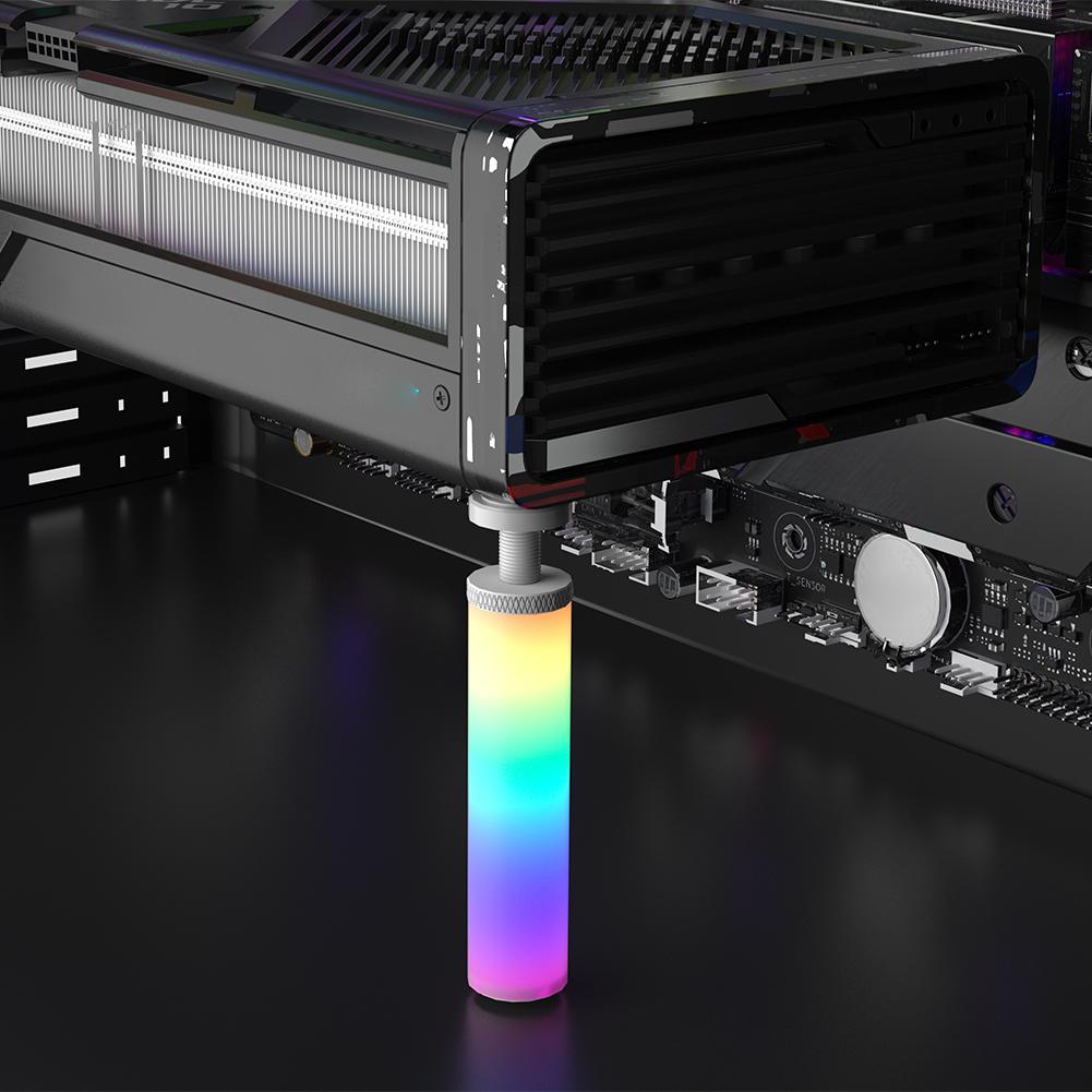 5V 3Pin ARGB Graphics Card Holder Adjustable Telescopic Rotary Graphics Card GPU Brace Aluminum Alloy Desktop PC Accessory