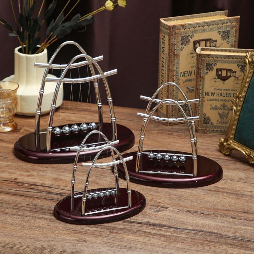 Physics Science Pendulum Cradle Decor Desktop Toys Steel Balance Ball  Ornaments