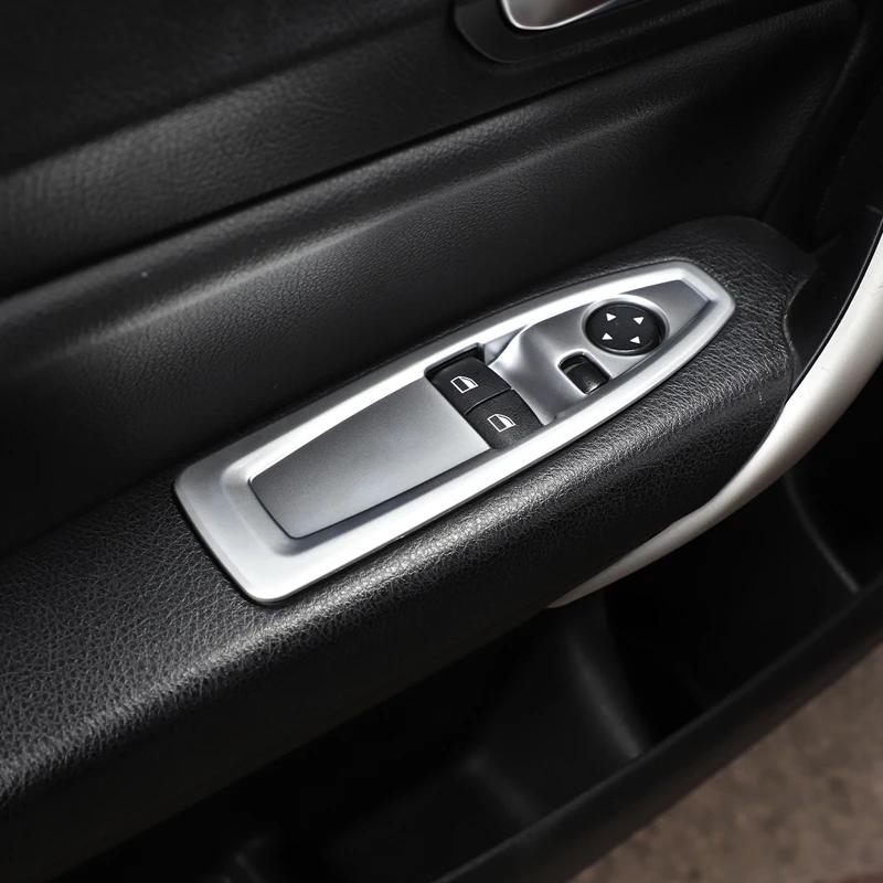 2 шт./компл., панель переключателя подъема стекла автомобиля из АБС-пластика, декоративная рамка, подходит для BMW 1 2 серии F20 F21 F22 F45 F46 2014-авто