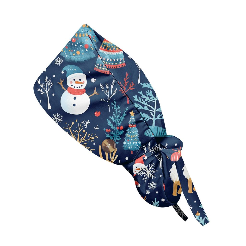 Модная рождественская рабочая кепка с принтом, повседневная женская кепка с хвостиком, кепка с повязкой, кепка Baotou