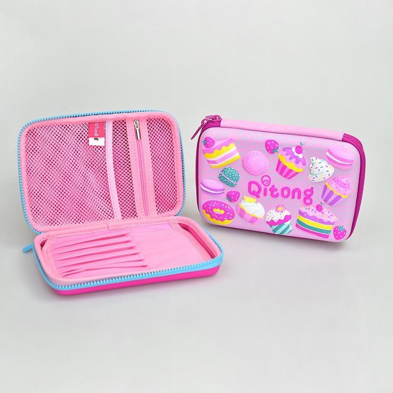 Креативный 3D тиснение большой вместимости квадратный пенал канцелярская коробка высококачественная многофункциональная сумка для хранения канцелярских принадлежностей подарок для детей