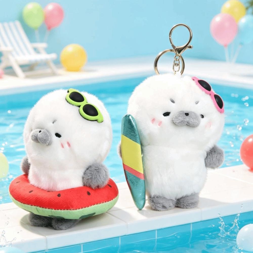 Soft Seal Stuffed Animal Keyring Stuffed Seal Soft Plush Doll Keychain Birthday Gift