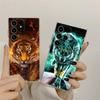 Чехол для телефона S25Ultra с изображением Тигра Волка Льва Животного для Samsung Galaxy S25 S24 S23 S21 Ultra S20 FE S22 Plus A56 A55 Чехол Прозрачная Крышка