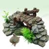 Realistic Bridge Resin Simulation Aquarium Ornaments Fish Tanks Aquarium Plant Turtle Basking Climbing Platform Supplies