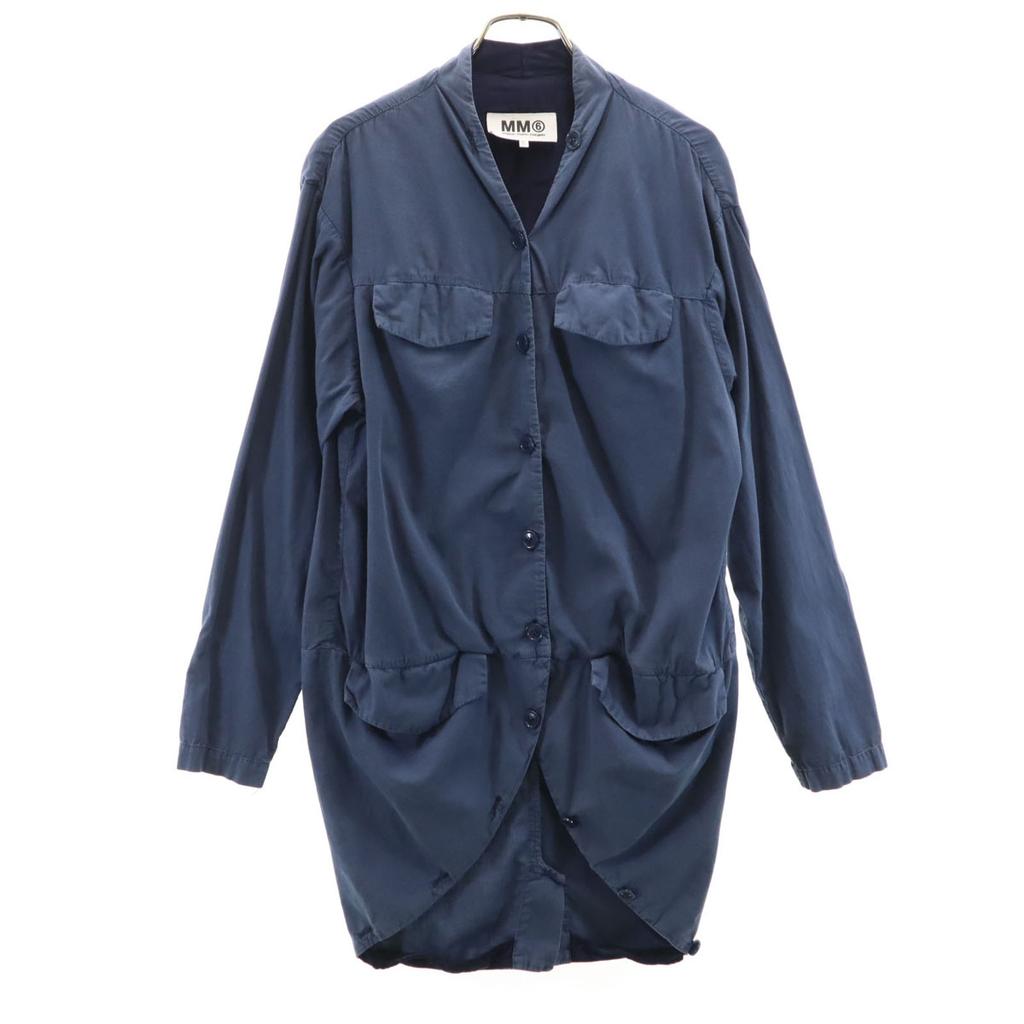 MM6 Maison Martin Margiela Made In Italy Long Sleeve Deformed Long Shirt Women Used